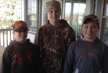 Jack, Carson, & Cole.  Cade missed the pic but they did it.